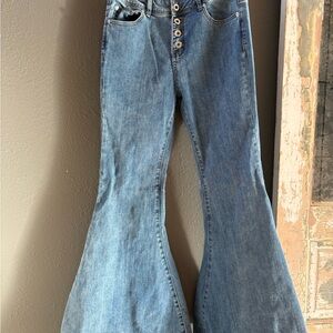 Grace in LA Blue Flare Jeans